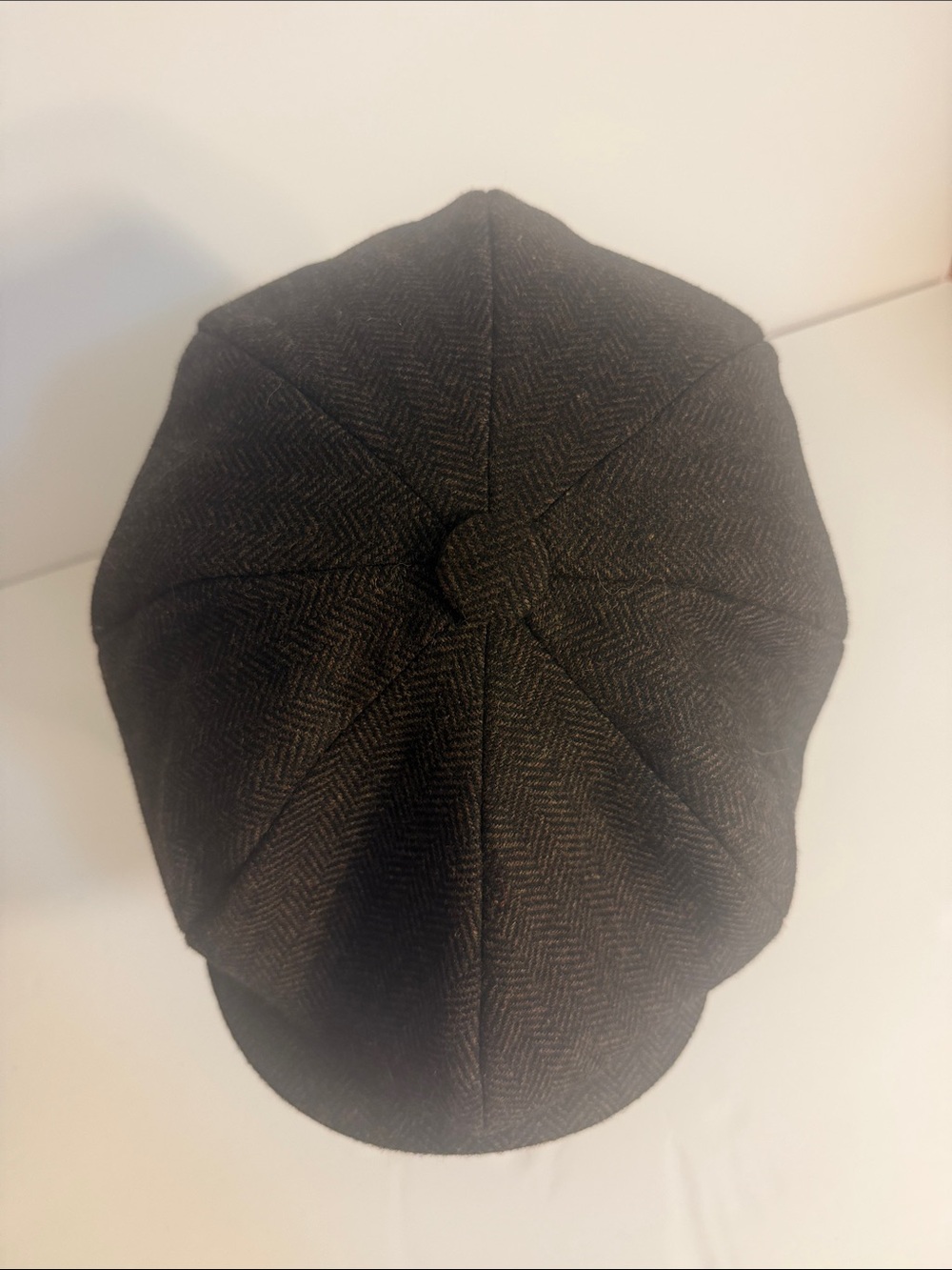 Botvela Brown Herringbone Newsboy Cap - Picture 4 of 5